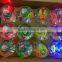 glowing led bouncy ball for child,led flashing crystal bouncy ball with colorful for children to play