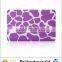 New Purple Pink Leopard Hard shell for Macbook Water Paste Injection Hard PC Shell Cover Case for MacBook