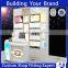 hot sale beauty shop led lighting shop shelf display cosmetic