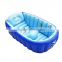cream color inflatable pvc baby bath tub,fold-able baby bath tub