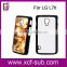 New style 2D sublimation hard PC phone case for LG L7II with metal insert