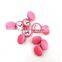 custom any size pink metal shank button cover button