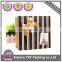 Folding paper gift box with stripe design