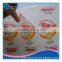 Printed PVC Transparent Plastic Sticker