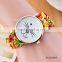 Women New Classic Geneva Ethnic Braided Analog cat face Chain Quartz Watch