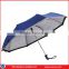 Factory Price UV Coated Polyester Manual Open 3 Fold Umbrella
