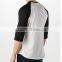 men fashion blank slim fit joint t shirt tight fit half sleeve t shirt