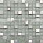 Hot Sale Ice Crack Crystal Glass Mix Stainless Steel Mosaic Tile