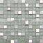 Hot Sale Ice Crack Crystal Glass Mix Stainless Steel Mosaic Tile