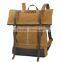 Trendy eminent waxed canvas 15inch laptop travel backpack laptop rucksack wholesale laptop backpack bag from guangzhou supplier