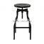 Commercial Bar furniture Vintage Metal Industrial Bar counter stool chairs with Adjustable Wooden Seat