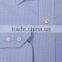 Tailored striped mens blue dress casual shirt