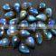 Natural Blue Fire Labradorite Pear Gemstone