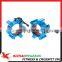 Blue 2" Olympic Aluminum Barbell Collars in pairs