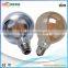 brown color filament bulbs g125 globe bulb b22 e27 e26 led filament dimmable 8w