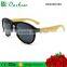 PC frame with bamboo temple new polarized bamboo sunglasses UV400 mirror coating lens