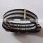 Black Gray Stripe Integrated Watch Bands Replacement