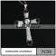 Wholesale two color plated necklace jewelry 925 silver and brass pendant