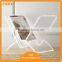 ATI High Quality Two-way clear Acrylic magazine rack