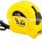 Self lock steel meausure tape with embossed tape/duble side tape retractable measuring tools