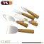 wholesale high quality stainless steel fruit knife and fork set with wooden handle
