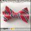 High Quality colorful solid color polyester kids self tie bow tie with colorful trim