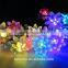 2015 new hot 20 LED Lotus Flower Solar Power String Light f Outdoor Christmas Party Festival