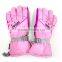 Professional waterproof pink motorcycle glove for girls