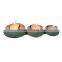 new style high quality Pebble Polystone/metal wedding candle holder