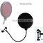 Mic pop filter studio microphone accessory