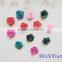 Factory Price Mini Satin Rose Artificial Flowers For Wedding Car Decoration DIY material Fake Flowers