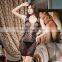 Sexy lingerie Lady's bag hip Bud silk skirt Hollow out mesh gauze clothing