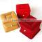 China supplier velvet jewelry box custom logo luxury ring box velvet