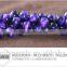 6mm 8mm 10mm 12mm Purple Round Natural Tiger Eye Bead 16 Strand Necklace