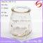 high sale quantity high quality clear glass copper candle jar