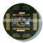 Single sided pcb prototype with green solder mask and black legend
