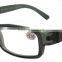 Comfortable best cheap high fashion designed hand painted plastic black color frame wholesale reading glasses for men