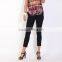 Pretty steps 2015 black ladies fashion spandex capri cropped trousers design