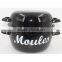 China Factory 2016 New 2PC Cookware Set Sea Food Cooking Pot Enamel Mussel Pot