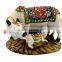 Decorative Marble dust Polyresin Kamdhenu Cow and Calf Big Statue Idol