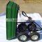plastic garden dump folding trolley cart