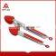 Popular fancy heat resistant plum shape silicone tongs