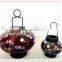 flower design hanging colored mosaic lantern