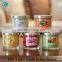 Clear glass filling scented wax