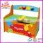 2015 New kids wooden toy box,popular children wooden toy box and hot multifunction wooden toy box with good printing W08C032