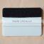 A46F white card squeegee with fabric edge