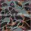 Lovely colorful butterfly embroidery design french lace fabric for dress