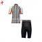 Custom Sublimation Cycling Jerseys,Black and White Stripe Design,Cycling Shorts/short pants