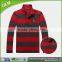 OEM 100 % cotton striped long sleeve men's polo t shirt