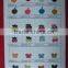 customized multicolor crochet animal applique for kids garment